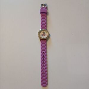 Claire’s Kids Watch Purple Silicone Band Llama Unicorn Design Rhinestone Bezel